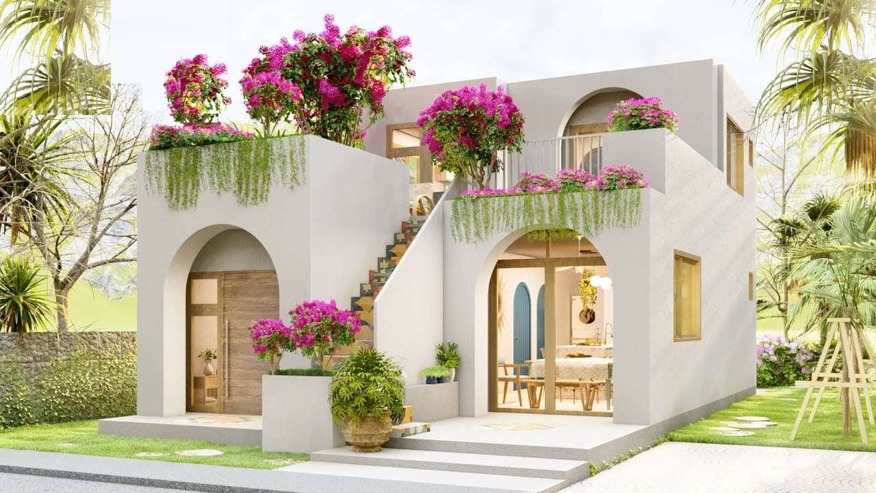 Santorini Tiny House Design 7m x 11m