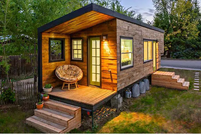 Rectangular Tiny House #cabin #loghouse #tinyhouse #decorhomeideas