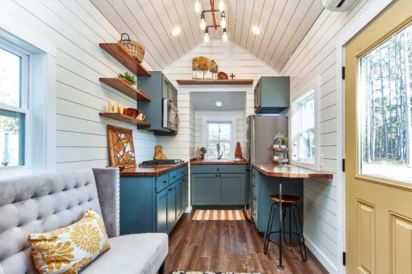 farмhouse style design in a tiny house